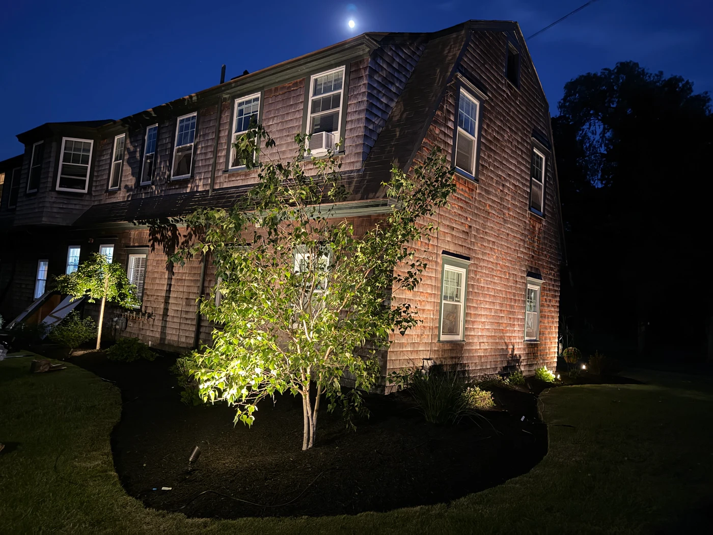Full property landscape lighting, North Kingston RI