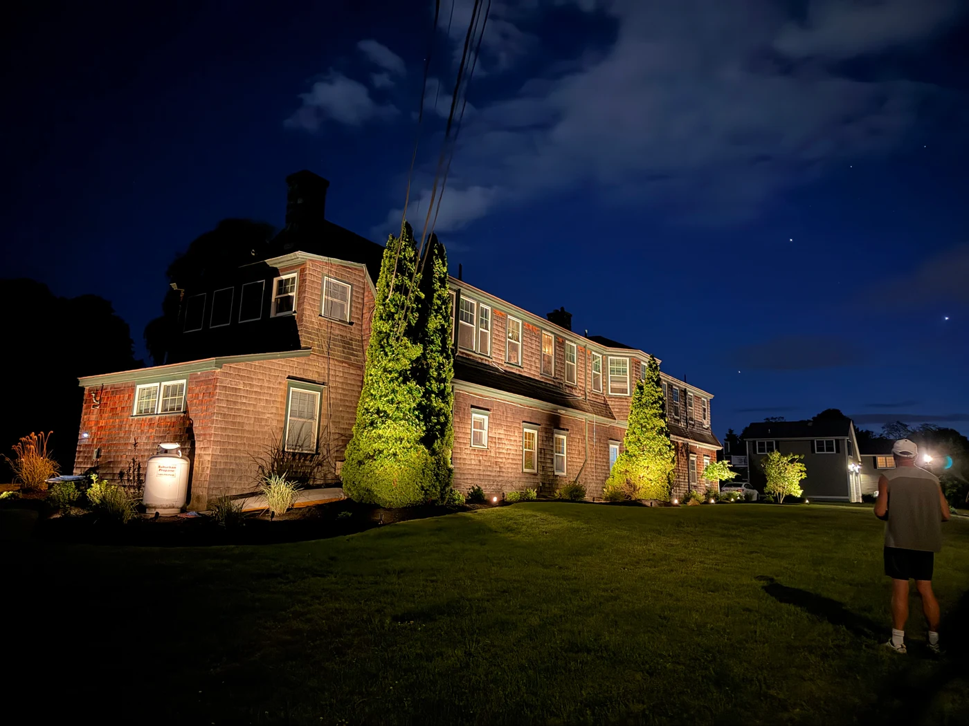 Outdoor lighting result, North Kingston RI