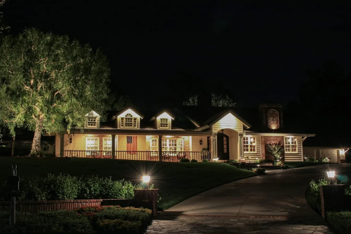 Professional landscape lighting